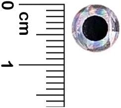 3D Fish Lure Eyes - 8mm Sliver - 400 pcs - Item #821