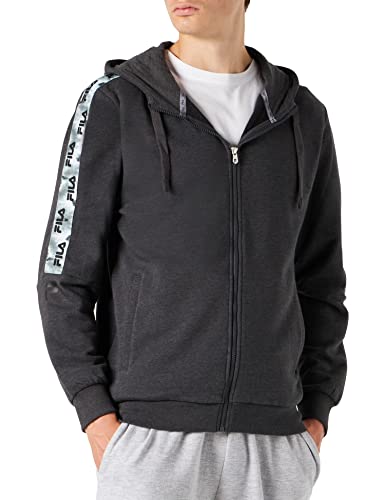Fila Bastahl-Chaqueta con Capucha, Mezcla de Gris Oscuro, L para Hombre
