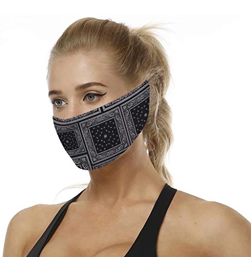 jeansian Damen Stirnband Boho Buntes Blumen Streublumen Stil Multifunktionstuch Stirnbander Bandanas Kopftuch Haarband BXF004