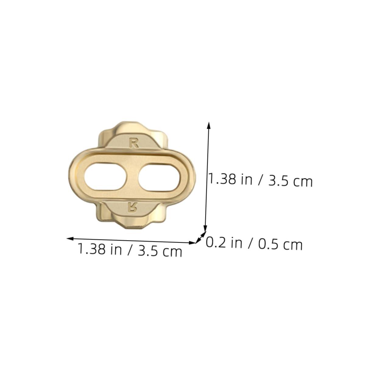 Abaodam Bike Lock Shoe Pedal Aluminum Alloy Bike Foot Rest Cleat Easy Install/Dismount Pedal Replacement Cleat for