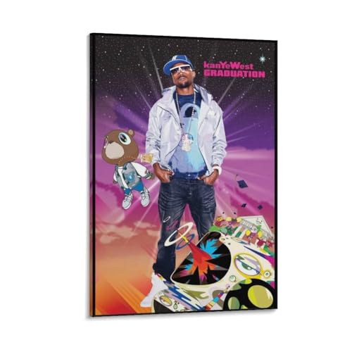 Kanye West Retro Movie Poster Canvas 24x36