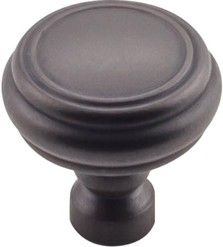 Top Knobs - TK880SAB - Brixton Rimmed Knob 1 1/4 in. - Sable - Devon Collection