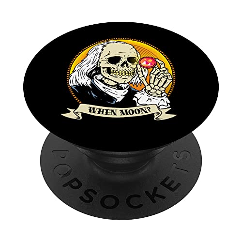 Logo Decentraland amusant « When Moon Halloween Hodl Crypto » PopSockets PopGrip Interchangeable