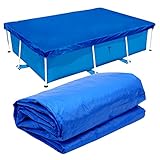 ►►【Uso amplio】Esta cubierta rectangular para piscina se ajusta perfectamente a la piscina, evitando que las hojas, el polvo, la basura, etc. caigan en la piscina, manteniendo la piscina limpia. Al mismo tiempo, reduce la evaporación del agua, ahorra agua y ahorra dinero.