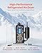 VEVOR Compressed Air Dryer, 85CFM Refrigerated Air Dryer, 110-120V Industrial Refrigerated Air-Drying System for 15HP & 20HP Compressors - with Color Screen Control Panel and Automatic Drainage