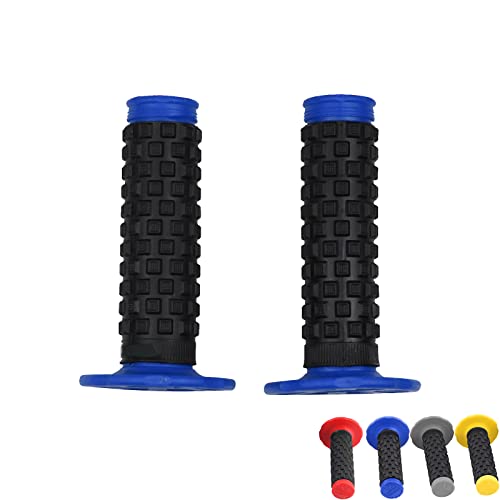 Polarbear Motorcycle Grips 7/8" Dirt Bike Grips Pillow Top Anti-Slip Advanced Rubber Grips For Yz Yzf Wr Ttr Pw (Blue) #TOP26