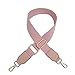 Beacone Wide Purse Strap Adjustable Canvas Replacement Crossbody Handbag Shoulder Bag Strap (Pink)