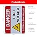 Danger High Voltage Signs Electrical Shock Hazard Sign 2 Pack 10