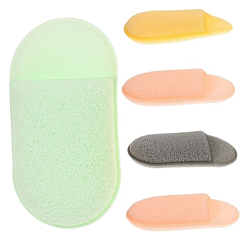 CALLARON 5pezzi Spugne Per Viso Portatili Di Spugne Per Rimozione Del Trucco Utilizzabili Le Dita Per Pulizia Del Viso