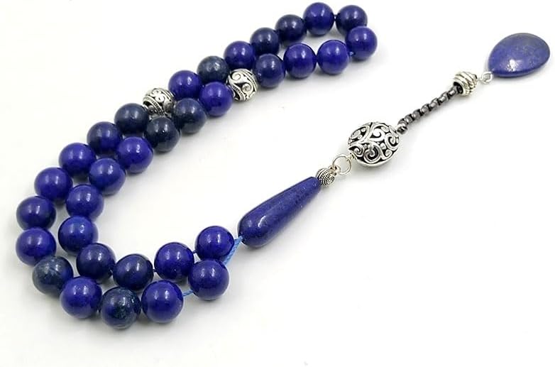 ALBASHAN Tasbih Lapis lazuli MUSLIM prayer beads 33beads bracelet misbaha