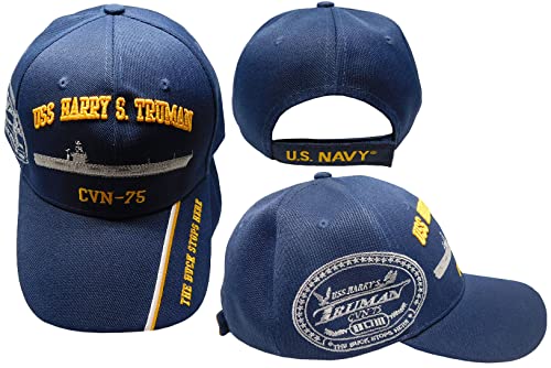 Gorra Ajustable Negra Bordada USS Harry S. Truman miniatura 1