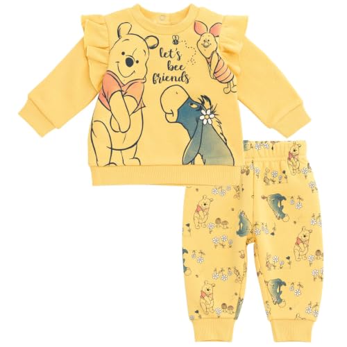 Disney Winnie the Pooh 2-Piece Sweatshirt and Pants Set Yellow 2T