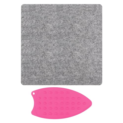 QUARKZMAN Tappetino di Pressatura in Lana 14 x 14 Nozioni di Cucito per Tappetino da Stiro in Lana per Quilting Artigianale