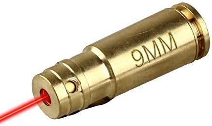 Red Dot 9mm 9 mm Laser Bore Sighter Boresight Hunting Tool 9 mm Cartridge Bore Sight Red Laser boresighter