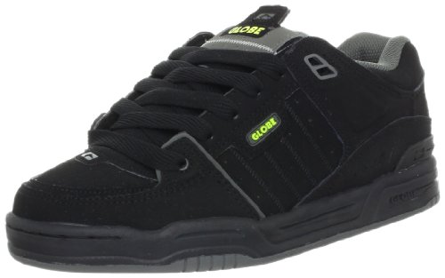 Image of Globe Mens Fusion Skate Shoes, Black /Charcoal /Lime, 6.5 M US