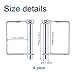 INCREWAY M10 Trailer Coupler Pin, 4pcs Heavy Duty Shaft Locking Pin Pto Pin Carbon Steel Safety Coupler Pin in 70MM Long, Square Wire Locking Pin for Farm Lawn Garden Trailers