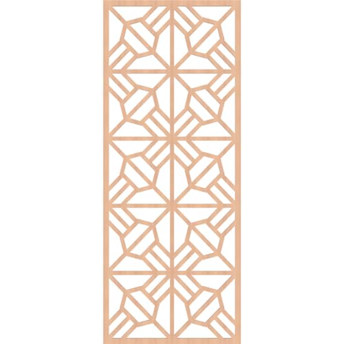Image of Auburn Decorative Pierced Fretwork Wood Wall Panels, 33 3 /8 inchW x 84 3 /8 inchH x 3 /8 inchT, Alder