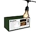 Bulbrite String15/E26-A19KT Nostalgic Edison Outdoor String Light with Vintage Edison Bulbs, 48-Feet, 15 Lights, Black