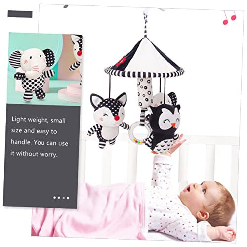 FOYTOKI Sino Pendurado Cama De Bebê Móbile Berço Elefante Brinquedos De Bebê De Alto Contraste Bebê