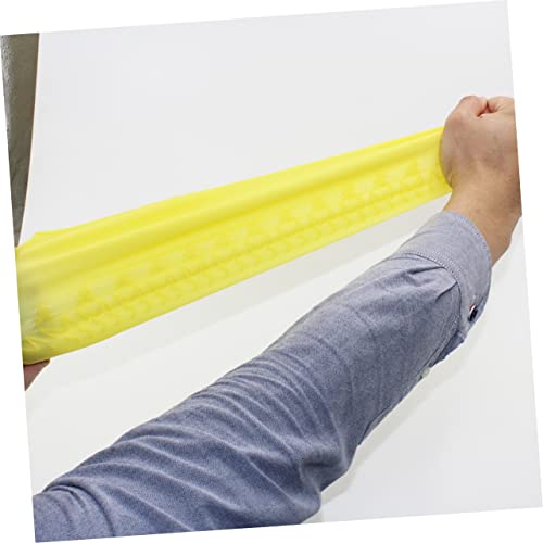 Cubiertas para zapatos impermeables KOMBIUDA, 1 par, color amarillo, talla L, para lluvia y nieve, material silicona, antideslizantes miniatura 4