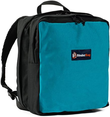 BinderBag Backpack Zippered 3-Ring Binder Bag (Turquoise)