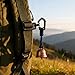 Bear Bells for Hiking - Safety Ring with Keychain, Iron Camping Bell | Backpacking Walking Alert Tool, Trail Sound , Biking Climbing Outdoor Accessory & Wildlife Warning Device for Adventure