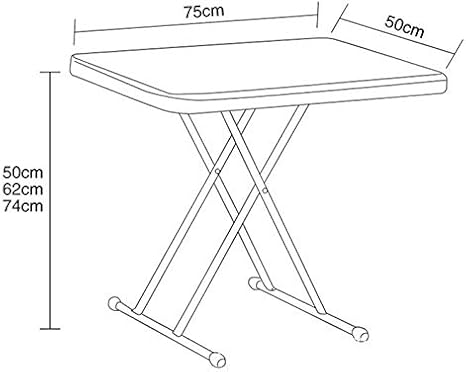 LANTUS Portable Folding Table | Folding Table | Camping Accessories Folding Table | Side Table | Folding Camping Table | Side Tables | Folding Camping Table - 76 x 50 x 74 cm (White)