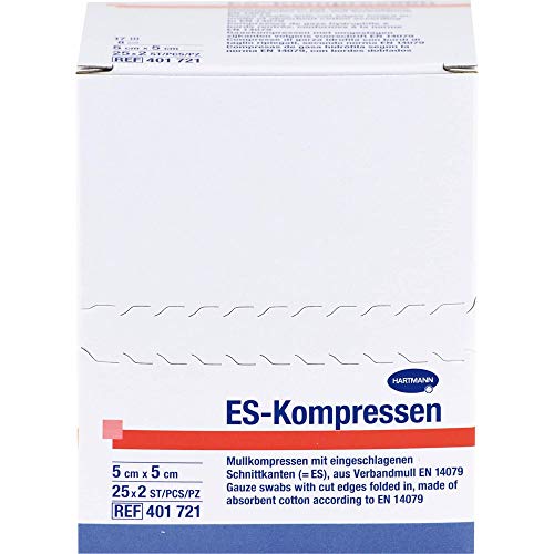 ES-KOMPRESSEN steril 5x5 cm 8fach CPC 25X2 St