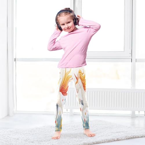 Toddler Girls Leggings Printed Yoga Pants Leggings Running Lovely Unicorn for Kids4