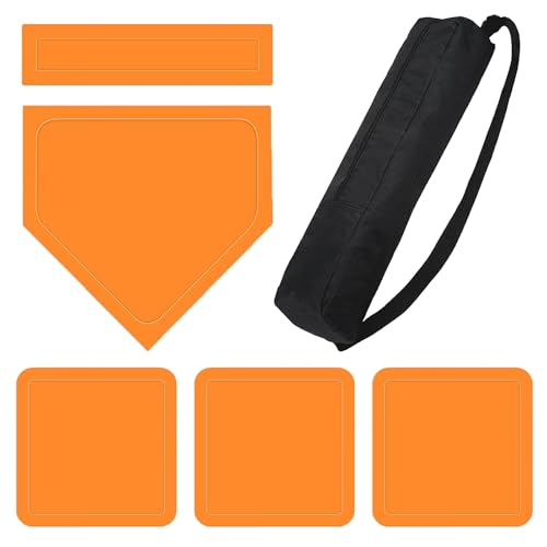 Bases de sóftbol y béisbol en set de 5 piezas de goma impermeable con bolsa