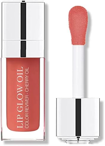 Plumping Lip Oil,Hydrating Lip Gloss Tinted Lip Balm Lip Care Transparent Toot Lip Oil,Big Brush Head Glass Lip Glow Oil Fresh Texture & Non-sticky,Nourishing Repairing Shine Primer Lip Tint(ROSEWOOD)