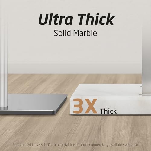 KES Standing Towel Rack Taller Version, 37" H (Equal Height) Bathroom Towel Rack Stand with Marble Base, Free Standing Towel Holder Stand, SUS304 Stainless Steel Brushed Finish, BTH229-2 by KES - Image 4
