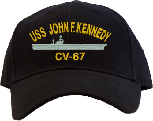 USS John F. Kennedy CV-67 Embroidered Baseball Cap - Black