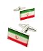 Gemelolandia Manschettenknöpfe für Hemd, Nationalflagge der Islamischen Republik Iran, Originelle Manschettenknöpfe für Hemden, für Männer und Kinder, Geschenke für Hochzeiten, Kommunionen, Taufen