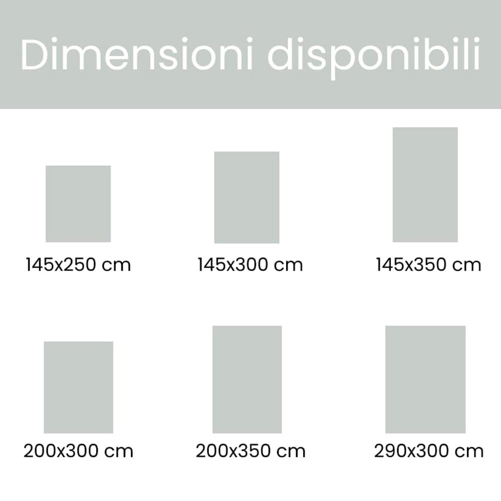 INTRECCI Tenda da Sole Impermeabile a Caduta 290x300 cm per Esterno, Verande e Balconi