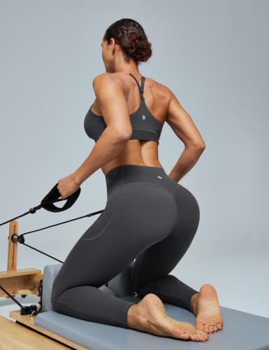 Heathyoga Scrunch Butt Lifting Leggings with Pockets for Women Yoga Pants — view 3