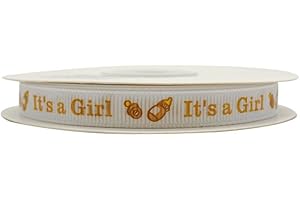 "It's a Girl" Printed Baby Shower Grosgrain Ribbon