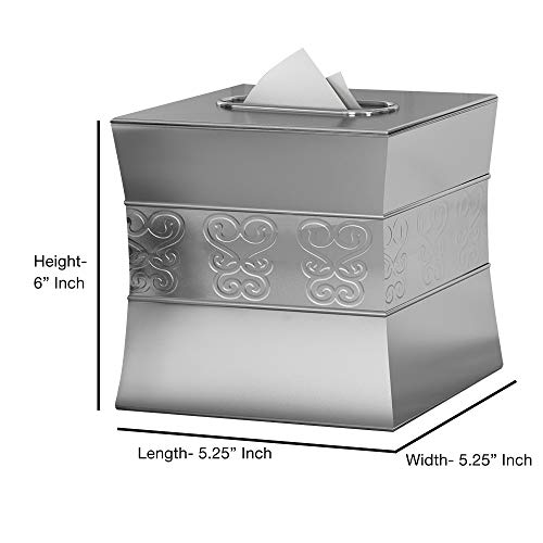 Nu Steel 7-Piece Mercury Glass Bathroom Accessory Set, Patchwork, Mercury/Shiny #TOP6