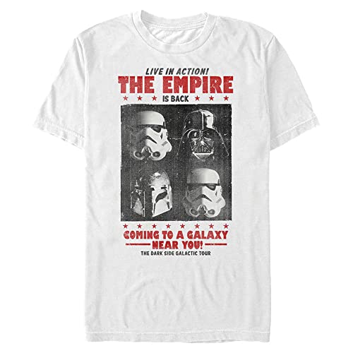 T-Shirt Homme Star Wars L'Empire en coton noir confortable pour les fans de la saga culte