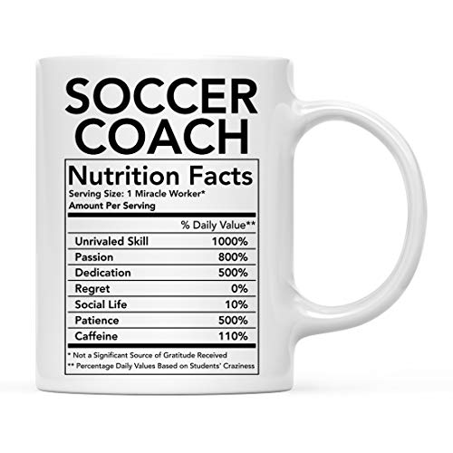 Soccer Coach Nutritional Facts Mug