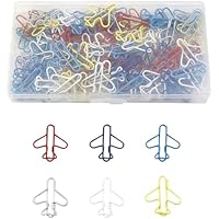 DUINIU 100 Clips De Avión, Forma Creativa De Dibujos Animados,