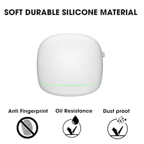 Image of Sounce Earphone Case Cover for Boult Audio Z40 Gaming TWS Soft Silicone Skin Case Cover Shock Absorbing Protective Case with Keychain [Front LED Visible] - White