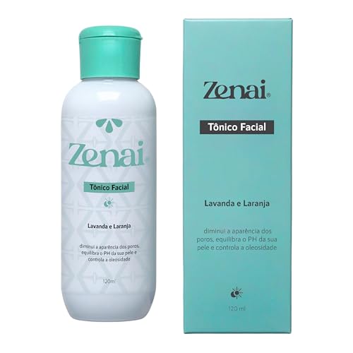 Zenai - Tônico Facial 120ml | Lavanda e Laranja | Óleos Essenciais | Controle de Oleosidade | Equilí