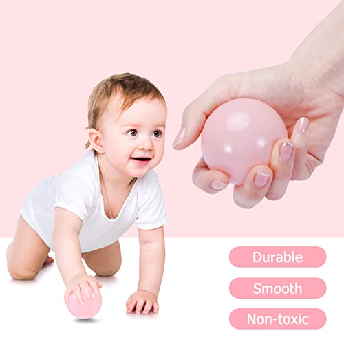 Gogoso 100 Pit Balls Plastic Balls For Baby Toddlers Girlstoddlers For Playhouse, Baby Pool, Play Ball Fun Centers, For Babies, Kids, Toddlers 1-3, Phthalate Free Bpa Free #TOP4