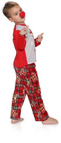 Rudolph Baby Family Sleepwear Collection With Novelty Red Nose, Holiday Plaid, 24M #TOP2