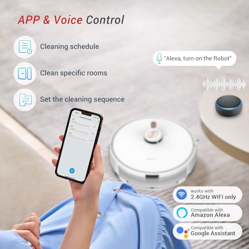 MILAGROW iMap 15 Pro 3 in 1 Robotic Vacuum Cleaner with 6500Pa Powerful Suction, 5200 mAh EV Grade Battery, 4 hours runtime RT2R 2.0 LIDAR... - Image 7