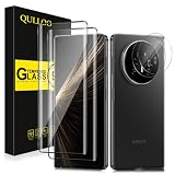 QULLOO Schutzfolie für Honor Magic V5 für Panzerglas, [2+2 Stück] Bildschirmschutz und Kameraschutz, HD Klar Schutzglas Anti-Kratzer 9H Festigkeit Gehärtetes Glas Folie