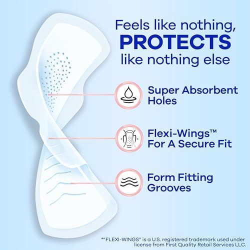 Always Infinity Feminine Pads for Women, Flexfoam Pads with Wings, Size 3, Extra Heavy Absorbency, Unscented, 84 Count (3 Packs of 28) — 사진 2