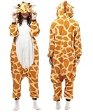 LABULA Onesie Animal Slim Fit Unisex Adult Pajamas Halloween Cosplay Sleepwear White-yellow