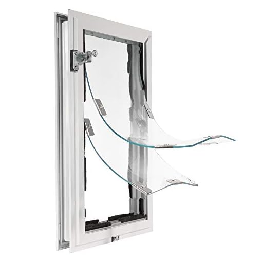 Hale Pet Doors Door Model, Double Flap, Extra Large, White Pet